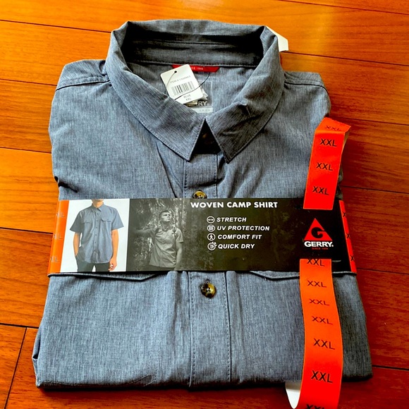 Gerry Men’s shirt sleeve button up stretch comfort quick dry size xxl - Picture 4 of 5